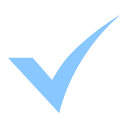 blue check mark icon