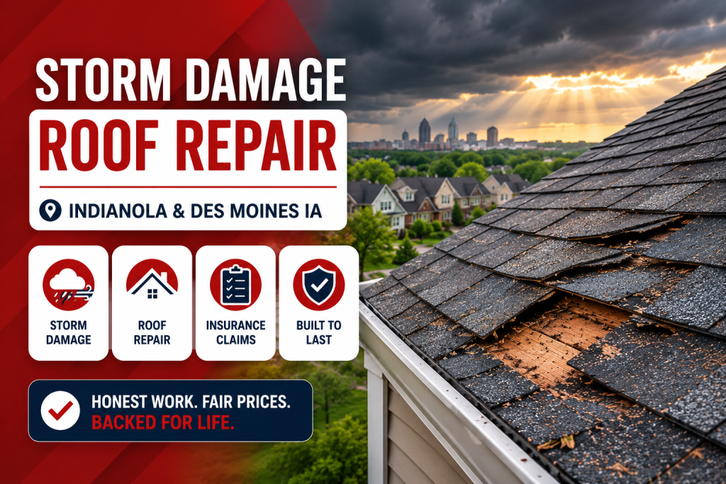 Roof Repair in Indianola & Des Moines IA