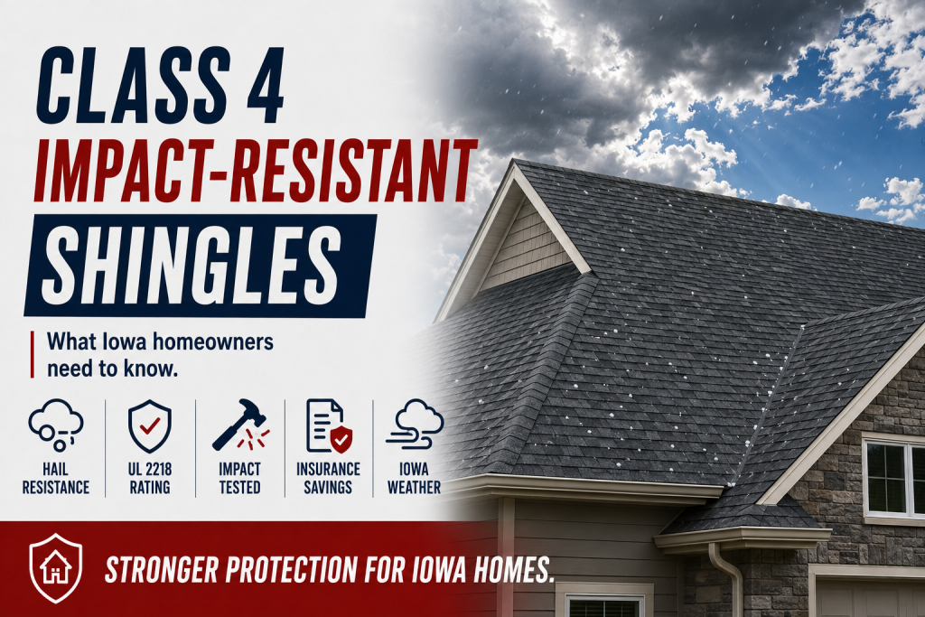Are Class 4 Impact-Resistant Shingles Worth It in Iowa?