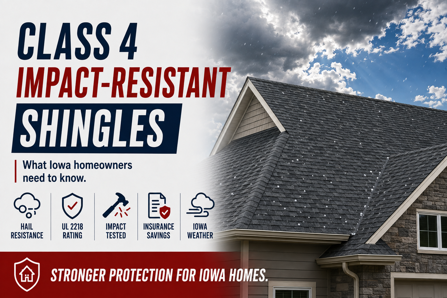 Are Class 4 Impact-Resistant Shingles Worth It in Iowa?