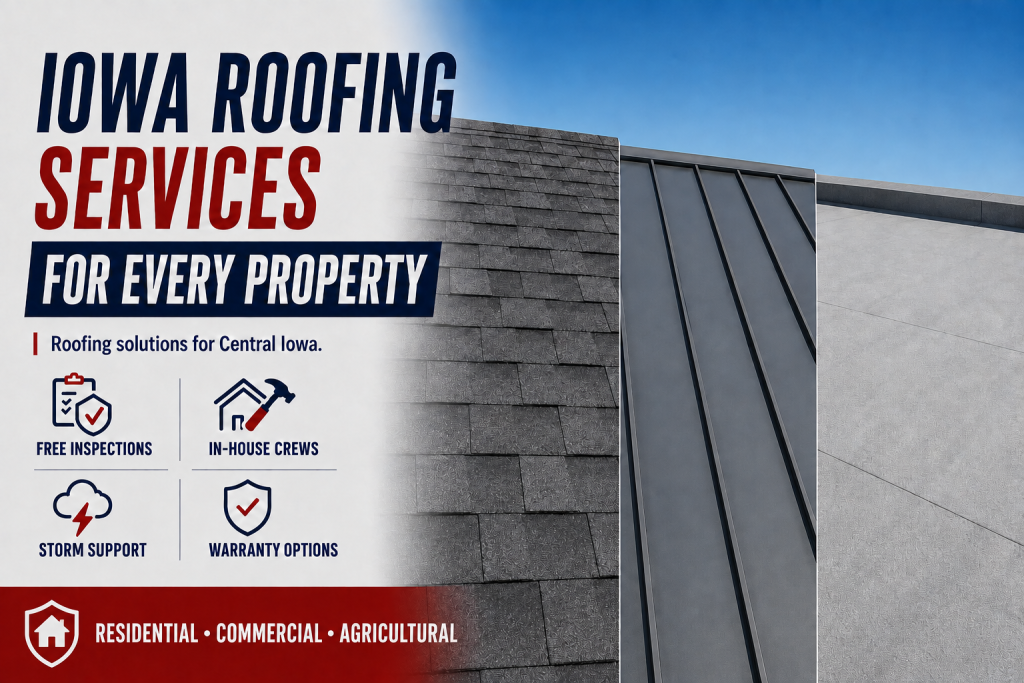 Iowa Roofing Services for Homes and Businesses