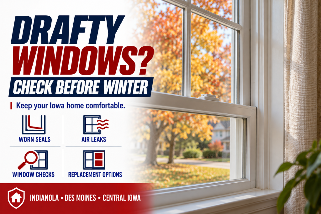Drafty Windows This Fall? What to Check Before an Iowa Winter