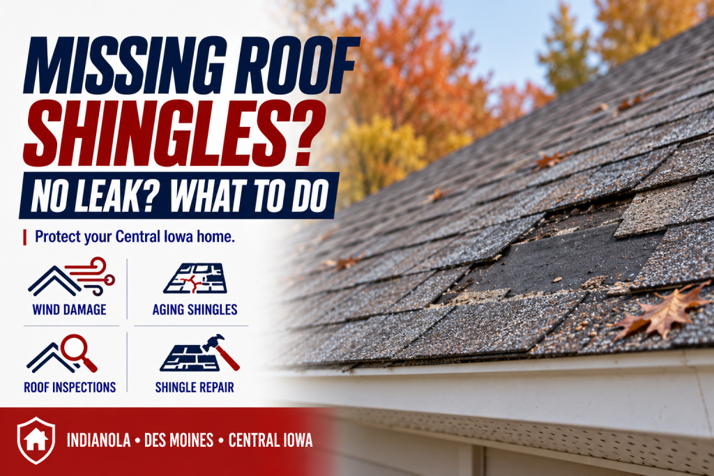 Missing Roof Shingles but No Leak: Do You Need a Repair?